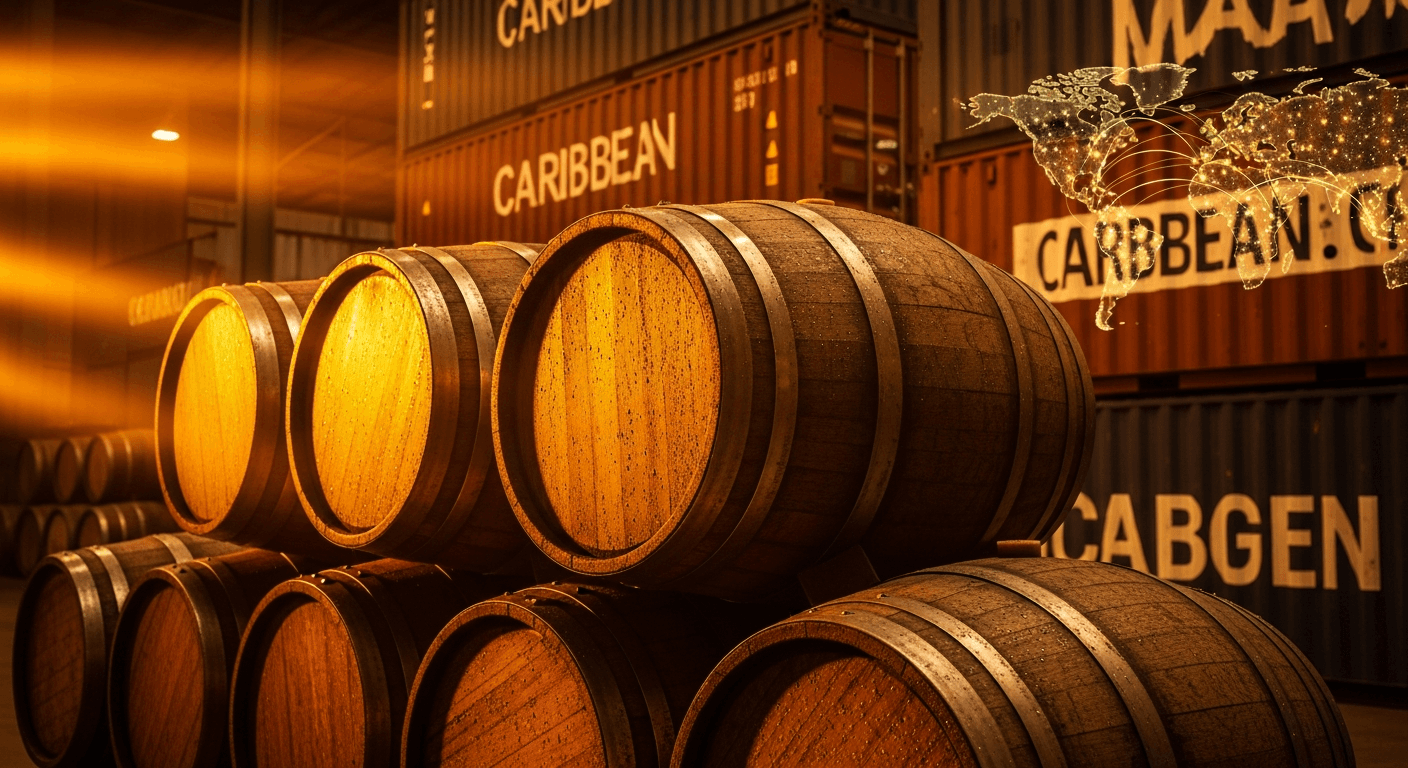 Jamaica Rum Exports Trade Visualization