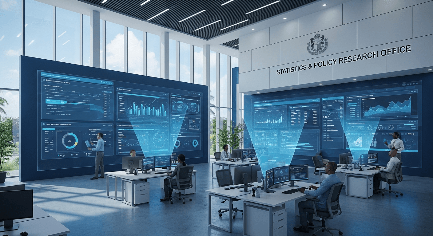 Caribbean government buildings and data analysis for public sector research