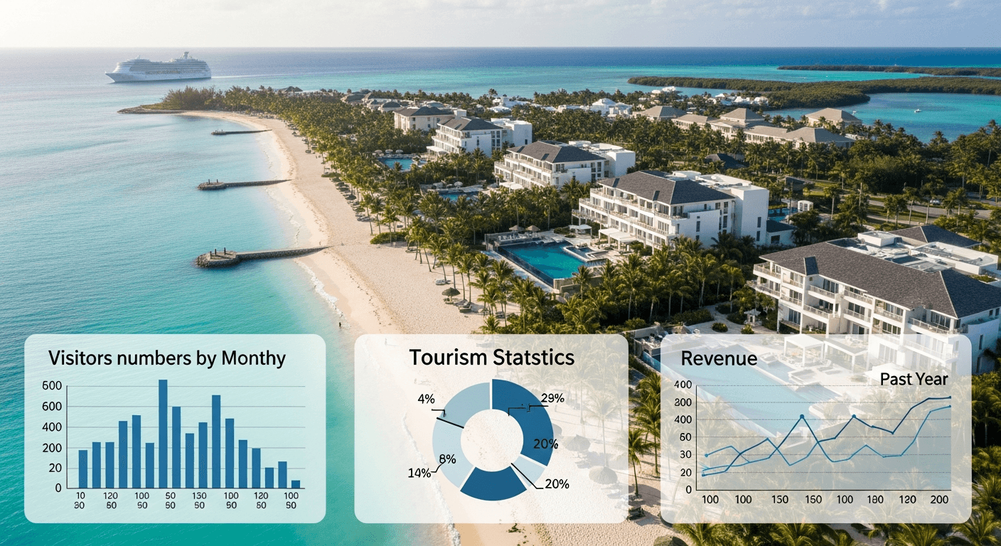 Caribbean tourism statistics data visualization