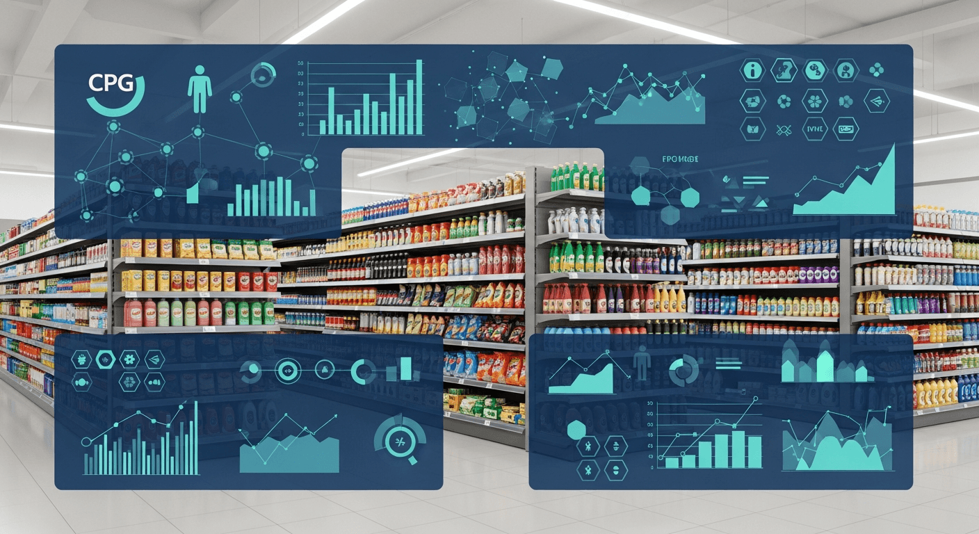 Caribbean FMCG market overview with consumer packaged goods on retail shelves