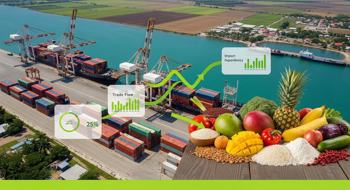 Caribbean Food Imports 2025: $6B Bill, 80% Dependency & Vision 25x2030