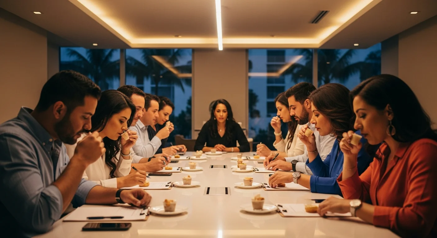 Multicultural Hispanic and Caribbean consumer taste testing panel in South Florida Miami
